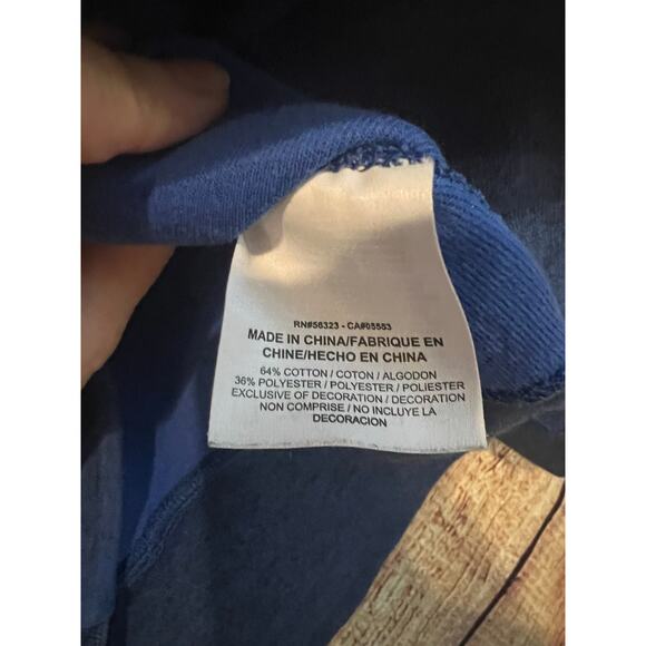 Nike Men's Tech Fleece Crewneck Sweatshirt 545163-481 Royal Blue Large - Picture 7 of 8